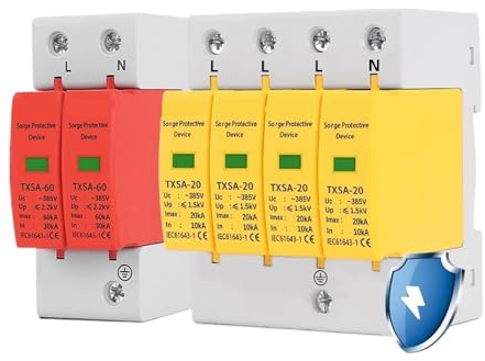 SPD 2P 4P Protezione da sovratensione Bassa tensione AC Distribuzione Dispositivo di protezione domestica Scaricatore LBO 20KA 40KA 60KA(2,10-20kA)
