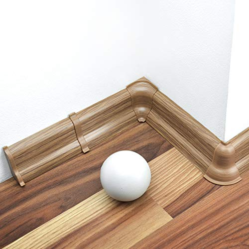 DQ-PP Innenecke 52mm PVC Eiche Laminatleisten Fussleisten aus Kunststoff Dekore