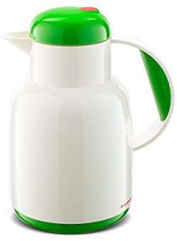 ROTPUNKT Isolierkanne 970 JENNE 1,0 l I Premium Thermokanne I Thermoflasche I hochwertig I Glaseinsatz I hält bis zu 24 std heiß