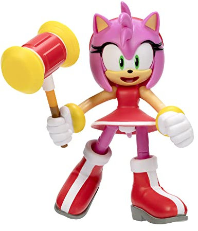 Sonic The Hedgehog 4 inch Figure | Modern Amy with Hammer
