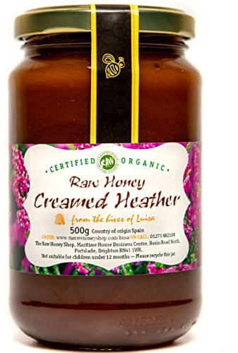 Luisa's RAW CERTIFIED ORGANIC CREAMED HEATHER HONEY, 500g | Antibacterial, Unpasteurised, Single Origin - The Raw Honey Shop