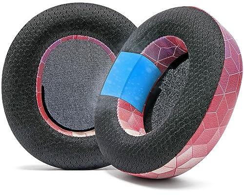 WC Freeze Nova Pro Wireless – Kühlende Gel-Ohrpolster für Arctis Nova Pro Wireless & Nova Elite (passt Nicht auf andere Modelle), von Wicked Cushions, extra dick und bequem | Hex Red