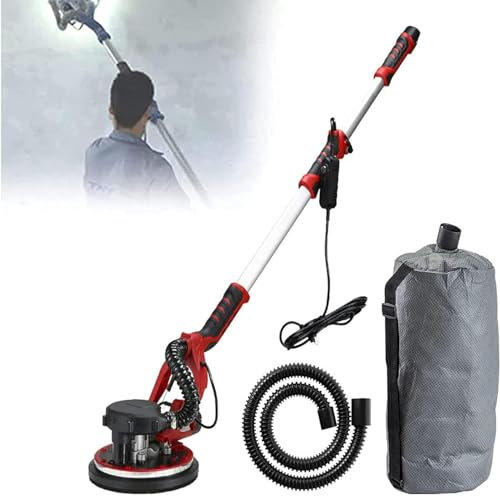 ExoticaBlend Levigatrice per Muro (1390W), 900-1200RPM levigatrice Muro, con Luce LED, Sacchetto Sottovuoto,Sander+6sandpad