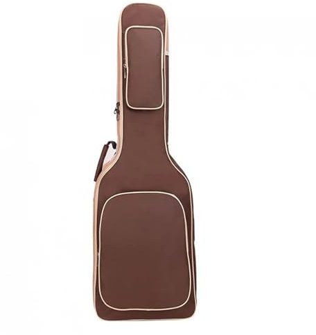 CLENEA E-Gitarren-Koffer, Gigbag, Oxford-Stoff, wasserdicht, Doppelgurte, Polsterung, 8 mm Baumwolle, verdickter Softcover-Rucksack
