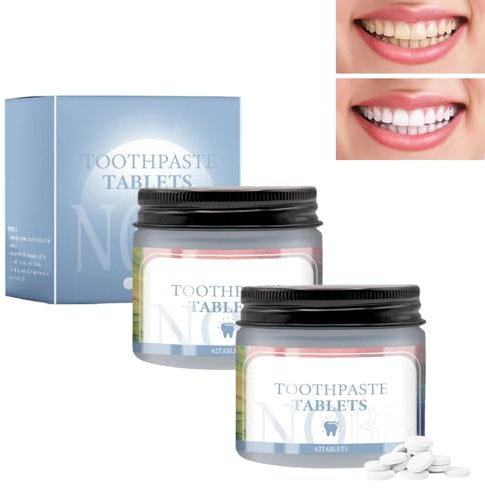 Nobs Toothpaste Tablets - 2 Boxes Hydroxyapatite, Environmentally Friendly and Travel-Friendly