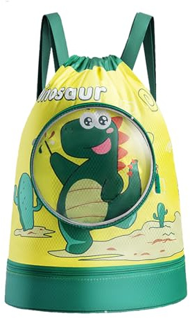 Voici et Voila Bolsa de Deporte con Cordón Nino Mochila Natacion Niña Mochila Piscina Gimnasio Playa Picnic Niña Bolsa Cuerdas Impermeable