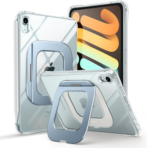 SUPCASE Fodral för iPad Mini 7 A17 Pro 2024 - Skal med Ställ, [Repskydd] [Stöd för Apple Pencil-laddning] Tunn och Genomskinlig Skyddshölje för iPad Mini 7:e/6:e Generationen 8,3 tum (Blå)