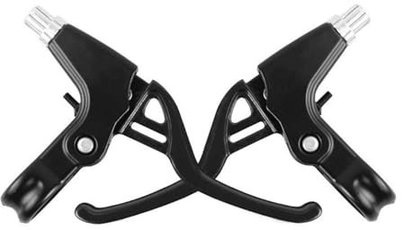 DRYUSFD 1 Pair Bicycle Brake Levers for Marin Larkspur E/Rift Zone/Alpine Trail/Coast Trail, Cycling Brake Lever Handles Handlebar, Aluminum Alloy Brake Lever Brake, Brake Lever Replacement,B-Black