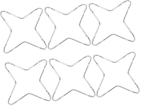 Alipis 6 pièces Support pour Gazinière Fonte Anneaux Résistants pour Équilibrer Petites Casseroles et Poêles Accessoires pour Cuisine à Gaz et Induction