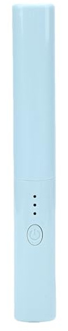 Matybobe Pettine per Piastra per Capelli Riscaldante in Ceramica Pettine Caldo Elettrico Senza Fili Lisciare Capelli e Barba (Blu)