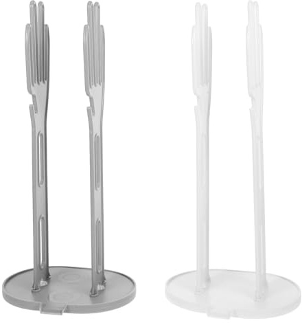 HOOWIFFY 2pcs Glove Towel Drying Stand Kitchen Worktop Storage Rack Plastic Multi-Purpose Quick Drying Stylish Holder for Desk and Kitchen Sink