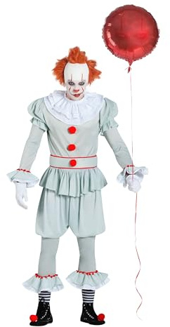 Kimokawaii Disfraz de Payaso Malo Adulto
