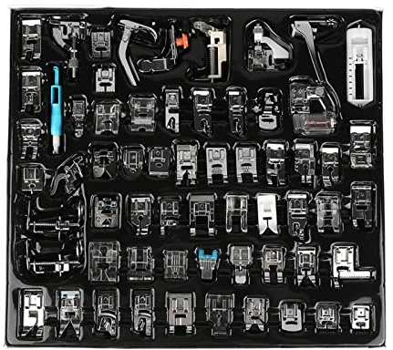 62 PCS Multifunktionsnähmaschine Teile Nähfüße Kit Nähmaschinenzubehör Für Haushalt Und Hobby