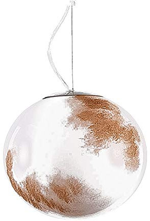 ASDNN Lampadario di Terra Lampada da soffitto Decorativa per Asilo Nido di specialità Creative Universe Planet for Bar Restaurant Milk Tea Shop Coffee Shop Lamps Moon 60cm