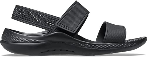 Crocs kvinnors Literide 360 Sandal W Clog, Svart, 1 UK Men/ 2 UK Women