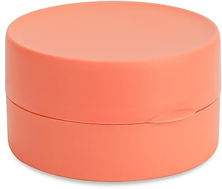 Seifendose Rund,Tragbare Seifenbox für Reisen mit Deckel, Kunststoff Seife Box,festes Shampoo aufbewahrung,auslaufsicherer Seifenbehälter für Badezimmer,Dusche,Fitnessstudio(Orange)