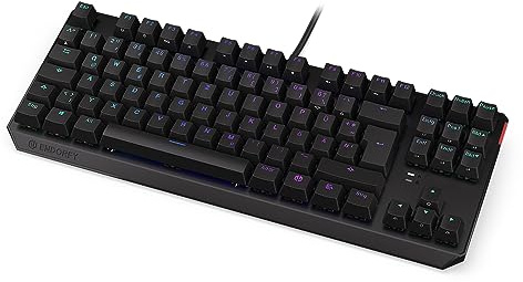 ENDORFY Thock TKL DE Kailh Red, kompakte, 80% TKL mechanische Tastatur, mechanische switches Kailh Red, keycaps aus PBT, Deutsches Layout QWERTZ | EY5D007