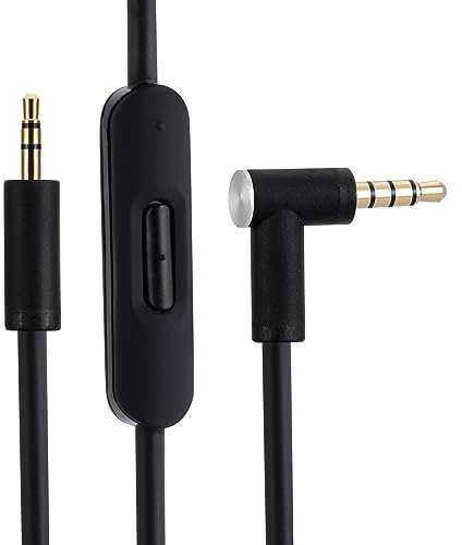 Alphatec Solo 2 3 HD Studio 2 3 Pro Replacement Stereo Jack Headphone Audio Cable Compatible with Beats by Dr. Dre Headphones Beats Solo Studio Detox Detox Pro Headphones 3.5mm Male to Male
