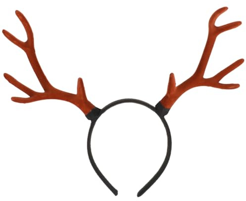 DEARMAMY 1Stk großes Geweih-Stirnband Weihnachtshaarreifen Geweih Stirnband für Erwachsene Kleidung für Männer für kleine Weihnachtsfeier Haarband Geweih Haarschmuck Ohr