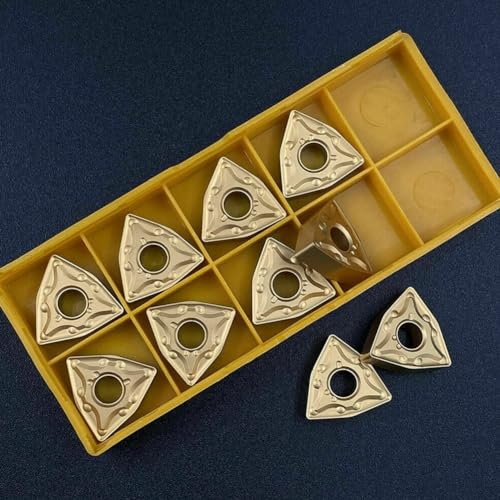 CNC-Hartmetall-Einsatzschneider, Wendeschneidplatten-Fräseinsätze, Drehwerkzeuge mit Box, WNMG432-MA WNMG080408-MA, 10 Stück
