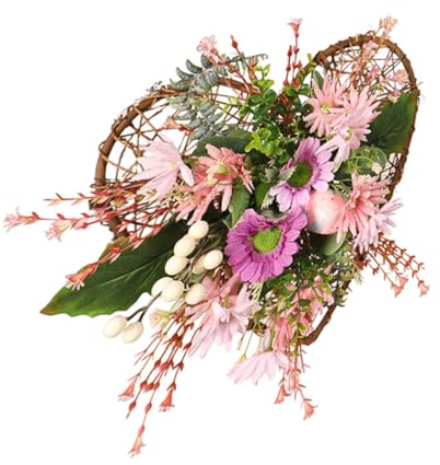 ORFOFE Girlande Lichter Ostern Hängender Leuchtender Kranz Osterkranz Requisite Gefälschte Pflanzen Osterkranz Leuchtender Kranz Hängende Girlande Kranz Ornament Kreative Ostern Hängende
