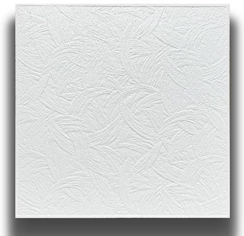 10 o 20mq (40 oppure 80 pezzi) di pannello decorativo a soffitto in polistirene compatto 50x50cm (spess. 1cm) PALERMO Pacco da 10 metri quadrati
