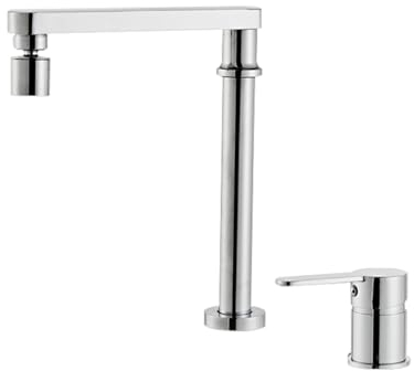 XJTNLB Mischbatterie Küche Vorfenster Armatur Edelstahl Chrom Einhebelmischer Küche Wasserhahn Küche Vorfenster Heißes und Kaltes Wasser-Dualmodus