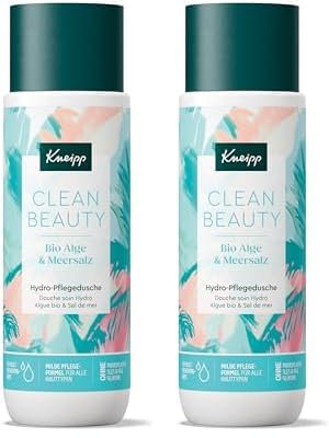 Kneipp Clean Beauty Hydro-Pflegedusche Bio Alge & Meersalz - Feuchtigkeitsspendendes Duschgel mit milden Zuckertensiden für eine extra sanfte Reinigung - ohne Mikroplastik & Silikone - vegan - 200ml