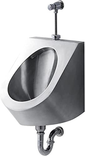 KLYDBMYT An der Wand montiertes Urinal-WC spült das Urinal effizient Intelligentes berührungsloses Urinal mit Sensor Urinal-Spülventil Haushalts-kommerzielles vertikales Toilettenurinal, Set A