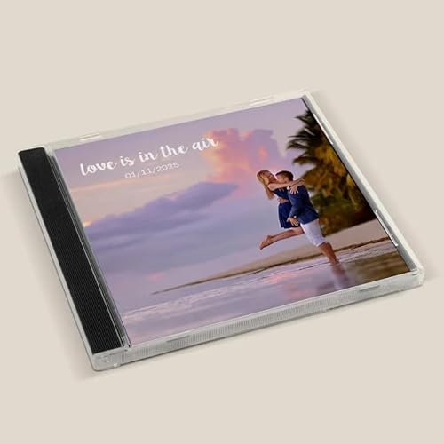 Benutzerdefinierte CD/Jewel Case 16 Songs| Valentines, Jubiläum Hochzeitsgeschenk PrintYourDisc Benutzerdefinierte CD Mixtape für personalisierte CD Album