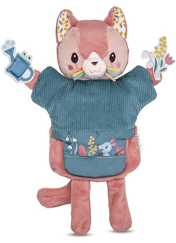 Lilliputiens - Burattino da mano - Jeanne il gatto - Giocattolo interattivo per bambini - Per raccontare storie divertenti - Stimola l'immaginazione - Dai 2 anni - 83639
