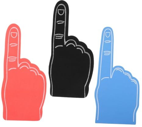 Supvox 3er Set Finger Für Sportliche Anlässe Hand Cheerleading Requisiten Und Ideal Für Fußball Events Und Fanartikel Zum Anfeuern
