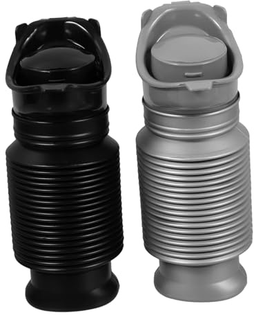 Urinale D’emergenza Portatile 750ml 2 Pezzi in Polipropilene | Design Pieghevole a Imbuto, Soluzione Igienica per Lunghi Viaggi All’aperto e Campeggio