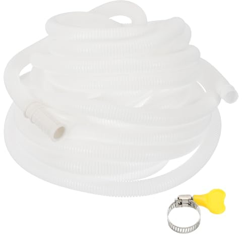 PATIKIL 10 Meters Air Conditioner Drain Kit, Universal AC Drain Hose Connector Hose with Clamp Rubber Adapter for Mini-Split Window AC Unit Dehumidifier Faucet