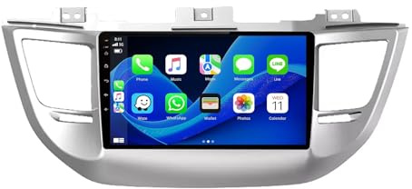 9 Inch Car Stereo Radio for Hyundai Tucson IX35 3 2015 2016 2017 2018 Android 13 Car Multimedia Player with WIFI FM RDS Radio GPS SWC Rear View Camera Bluetooth DVR Cooling fan(8+256G)