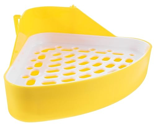 Luxshiny Vasino per Conigli Toilette per Animali Domestici Vassoio Lettiera Facile da e Ufficio Adatto per Conigli e Roditori
