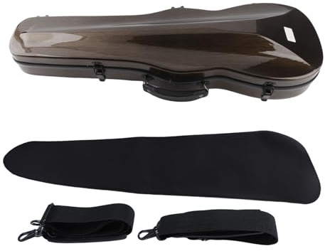 AOWINHIT Sangles Hygrométriques de Remplacement pour étui de Violon Léger en Fibre de Carbone pour Accessoires de Violon (Café)