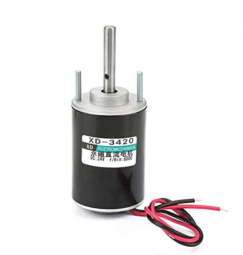 30 Watt 12 V/24 V DC Dauermagnet Elektromotor, CW/CCW Reversible Hochgeschwindigkeit ​​Niederige Lärm für DIY Generator XD-3420(24V 7000RPM)