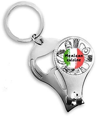 Cactus National Flag Cactus Sketch Nail Nipper Ring portachiavi apribottiglie clipper
