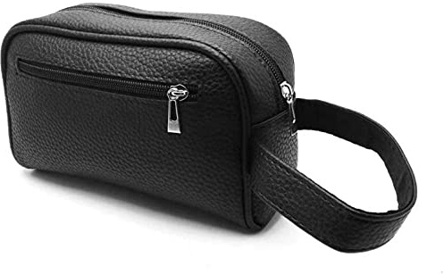 Lo Stock Perfetto LSP Pochette Souple Décontractée Pour Hommes et Femmes Avec Bracelet En Similicuir Simili-Cuir Sac à Main - 23x12x7 cm - Noir (Noir), Noir