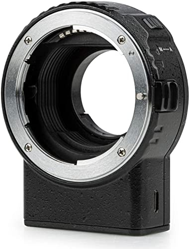NF-M1 Autofokus Metall Objektiv-Adapter kompatibel mit Nikon F-Mount Objektiven auf Iumix/oIympus/BMPCC M4/3 Kameras (MFT-Mount)