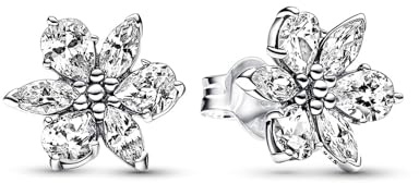 Pandora Timeless Women's Sterling Silver Sparkling Herbarium Cluster Stud Earrings, No Box