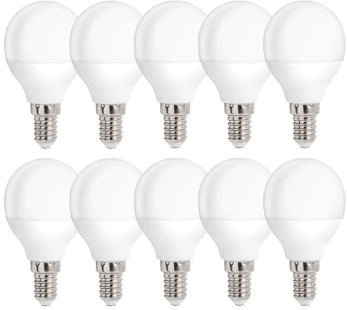 NCC-Licht 10 x LED Leuchtmittel Tropfenform 1W E14 matt 90lm warmweiß 3000K 270°