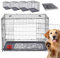 Arebos Hundekäfig 63 x 45 x 51 cm | Hundetransportbox Auto klappbar | Hundebox faltbar | Transportbox Hund mit 2 Türen | Hundekäfig für Zuhause inkl. Kuscheldecke + Napf | S Schwarz