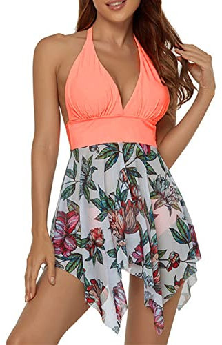 Generico Copricostume Donna Mare Curvy XXL Costume Bagno Premaman Costume Piscina Donna 42 Costume da Bagno Donna 2 Pezzi XS Costumi Donna Interi Modellanti Costume Bagno Premaman Tankini