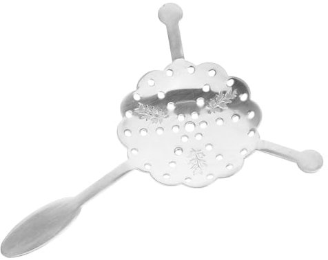 TOPBATHY Cuchara de absenta cucharón gotero de absenta de Metal Fuente de absenta Suministro de absenta cucharas de absenta Cuchara de Bar de absenta Acero Inoxidable 304 Plata