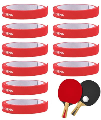 Huxibai 10 Stück Tischtennis Tischtennisschläger Kantenband - Schlägerschutzkleber DickesKantenband | Für Tischtennisschläger Seitenschutz Crashworthy Schutzband Bat