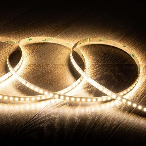 Generico 5 Metri Striscia LED Bianco Naturale 4000K SMD2835 120LED/m, 24V Dimmerabile Alta Luminosità, 12W/M, 60W, 7200Lumen Totali, Luce Nastro Luminoso, IP20 (5M Naturale 4000K)