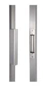 Ventouse électromagnétique à encastrer pour portails battants en RAL 9005 - Noir - B-MAG / LOCINOX