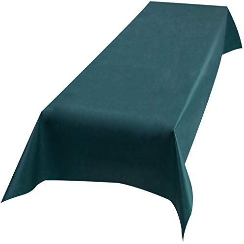 Sensalux Vlies-Tischdecke mit 45% Recyclatanteil, abwaschbar mit Lotuseffekt, 1,5m x 3m Grün
